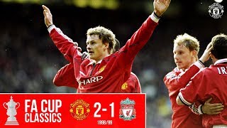 On This Day Solskjaer Sinks Liverpool  Manchester United 21 Liverpool  FA Cup Classics [upl. by Yrebmik]