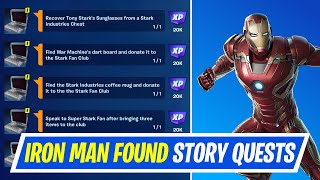 Fortnite Complete Found Story Quests  How to EASILY Complete all of the Stark Fan Club Found Quests [upl. by Ahidam864]