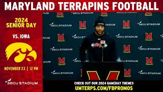 Maryland Football  Head Coach Mike Locksley Previews Iowa [upl. by Meng798]