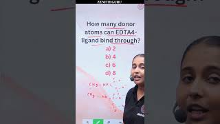 How Many Donor Atom Can EDTA Ligand Bind Through  Rapid Chemistry 135  Class12  By Nikki Mam [upl. by Htederem]