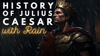 RAINY History of Julius Caesar  Historical Sleepy Story  Storytelling and Rain [upl. by Takeo]