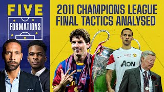 FIVE Formations  Rio Ferdinand on how Barcelona and Messi dominated Man Utd in 2011 CL Final [upl. by Nodnelg]