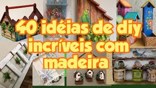 40 idéias 💡 geniais com madeira reciclada  top 40 do Pinterest diy [upl. by Enenaej]