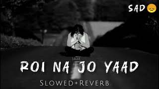 Roi Na Je Yaad Teri Aayi Re SlowedReverb Sad lofi  New sad song  Lofi Song  Sad Hindi Song 😔❤ [upl. by Falkner]