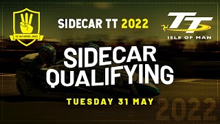 3 Wheeling TT 2022  Sidecar Qualifying  Tuesday 31 May [upl. by Erialb]