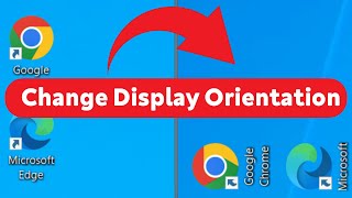 How to Change Display Orientation  Windows 10 [upl. by Hauger]