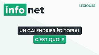 Un calendrier éditorial cest quoi  définition aide lexique tuto explication [upl. by Yrrum974]