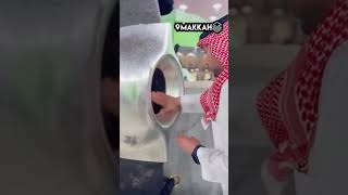 Hajre Aswad black stone of Kaaba Allah makkah mecca masjidalharam مكةالمكرمة [upl. by Acnoib]