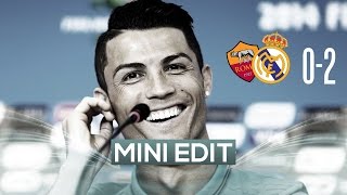 Cristiano Ronaldo humiliating a journalist Goal vs Roma [upl. by Arielle]