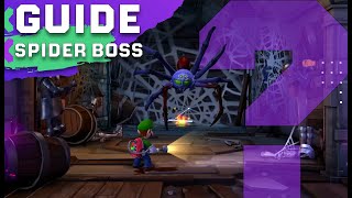 How to Beat The Spider Boss in Luigis Mansion 2 HD [upl. by Aicek536]