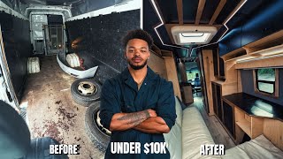 I Built The Ultimate Luxury Camper Van For Less Than 10k  Full Build Start to Finish [upl. by Ecam681]