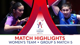 Melanie Diaz PUR vs Gaia Monfardini ITA  WT G5  Match 5  ITTFWorlds2024 [upl. by Ihab]