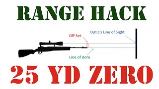 How to Zero Your Scope at 25 Yds [upl. by Milurd284]