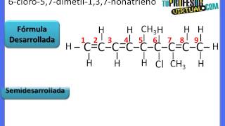 Formulación de Dienos y Polienos  Lección Teórica [upl. by Sinned]