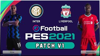 PES 2021 TUTORIAL PS4  PATCH V1 con loghi divise e nomi UFFICIALI Milan Inter e Premier League [upl. by Atinaujnas]