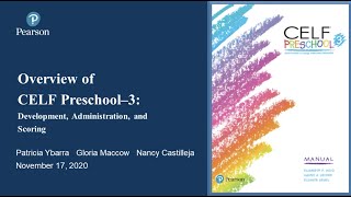 CELF Preschool3 Development Administration and Scoring [upl. by Faina]