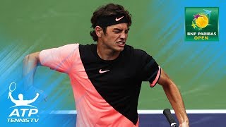 Federer Fritz Chung reach last 16  Indian Wells 2018 Highlights Day 5 [upl. by Tasiana]