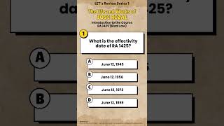 LETs Review GenEd Series Introduction to RA 1425 Life and Works of Rizal joserizal [upl. by Artenra]