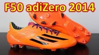 Adidas F50 adizero miCoach 3 2014 Synthetic Solar Zest Samba Pack  Unboxing  On Feet [upl. by Nedmac]