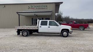 1998 GMC 3500 4x4 crew cab flatbed [upl. by Matthias]