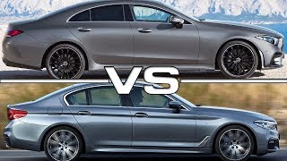 2019 Mercedes CLS vs 2018 BMW 5 Series [upl. by Nosned368]