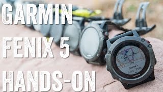 GARMIN FENIX 5 HANDSON DETAILS [upl. by Ashby679]