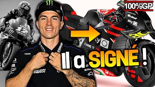 Officiel  Maverick VINALES Signe chez APRILIA  MotoGP [upl. by Niasuh]