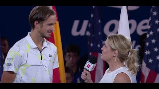 Daniil Medvedev quotThank you very much from the bottom of my heartquot  US Open 2019 Mens Final [upl. by Airogerg]