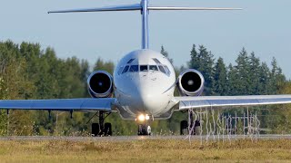 Everts Air Cargo MD83SF Takeoff From Paine Field [upl. by Nenad]