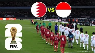 BAHRAIN vs INDONESIA  FIFA World Cup 2026 USA  Full Match All Goals  PES Gamepla [upl. by Rayna46]