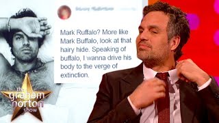 Mark Ruffalo LOVES His Fans Comments On His Topless Picture  The Graham Norton Show [upl. by Fullerton639]