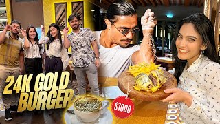 GOLD KA BURGER amp COFFEE SALT BAE 🤯  Bill Kisny Pay Kea 😅  Most Expensive Restaurant 😭 [upl. by Ladonna]