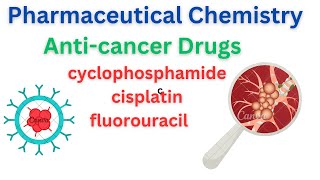 anticancer drugs😊 cyclophosphamide cisplatin fluorouracil pharmaceutical chemistry unit 13 👑 [upl. by Ignacius494]