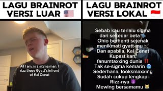 Lagu Brainrot Luar vs Lagu Brainrot Lokal [upl. by Okiek]