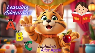 FAST way to Learn ABCDE Alphabet Colourful Learning Adventure with ABCD song nurseryrhymes [upl. by Phip]