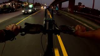 POV CRITICAL MASS  NIGHT RIDE REYNOLDS TOWN ATLANTA ATL 1820 CHEST CAM BELTLINE CABBAGETOWN [upl. by Darren]