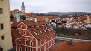 CZ Český Krumlov Böhmisch Krumau The Old Town Czech Republic February 2017 [upl. by Ginelle]