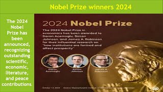 Nobel Prize winners 2024youtubevideo currentaffairs nobelprize [upl. by Alaik]