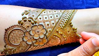 Bridal mehndi design  Full hand mehndi design  Gorgeous mehndi design [upl. by Dierolf]