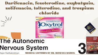 Darifenacin Fesoterodine Oxybutynin Oxytrol Solifenacin Tolterodine and Trospium Chloride [upl. by Frederico]