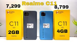 Realme C11 2021 2GB 32GB 🆚 Realme C11 2021 4GB 64GB Unboxing amp Comparison or Price [upl. by Balduin]