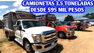 CAMIONETAS 35 TONELADAS DESDE 95 MIL PESOS MX FORD F350 SUPER DUTY CAMION JAC 25 TN CHEVROLET [upl. by Ojibbob]