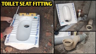 Indian toilet seat fitting  toilet seat installation [upl. by Oner]