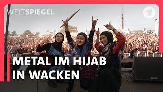 Indonesische Frauenband begeistert Wacken mit krassem HeavyMetal  Weltspiegel Reportage [upl. by Shu]