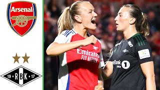 Arsenal vs Rosenborg  Highlights  Women’s Champions League  08092024 [upl. by Leahcir]