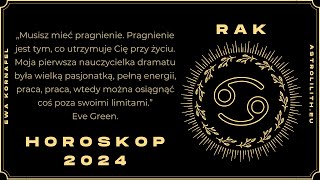 RAK  HOROSKOP 2024  Czytanie na rok 2024 [upl. by Aierb]