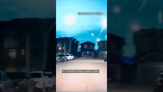 Bright fireball shines blue over Alberta skies [upl. by Vonny]