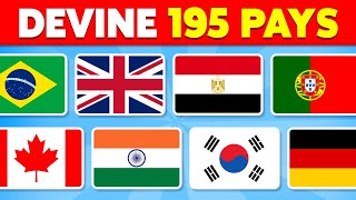 Devine les 195 DRAPEAUX du MONDE 🚩🌍🧠 Devine le Pays  Quiz 2024 [upl. by Rennoc]