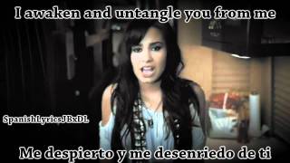 Demi Lovato Skyscraper English Lyrics Español Letra [upl. by Haida]