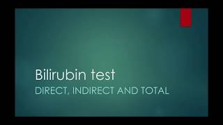 What is bilirubin test direct or indirect hyperbilirubinemia [upl. by Arron]